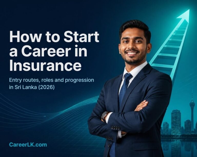 How to start a career in insurance in Sri Lanka